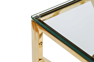 GY-ET2051214GOLD Стол журнальный прозр.стекло/золото 50*50*50см_s2