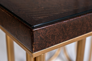 ART-2706-ET Стол журнальный вишнево-золотой 61*61*64см_s2