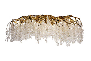 86-90181 Люстра Тенера (Tenera) круглая золото d100*h40см_s2