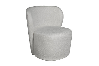 30C-13750 Кресло букле белое 73*69*73см_s2