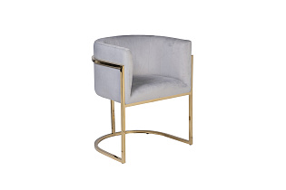 30C-DX-2010-1 LBG Кресло велюр серо-голубой 54*56*72см_s2