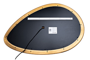 19-OA-9114 Зеркало в металл. раме золотого цвета с подсветкой LED 65*100см_s2