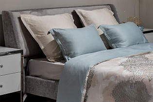 144HF-70602 Пододеяльник Нувола принт тенсель бирюзовый 145*210_s2