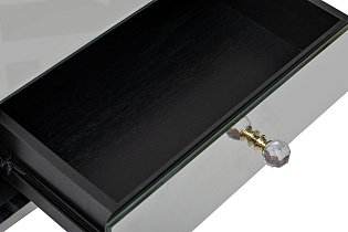 KFG131 Тумба зерк. с ящиком каркас н/ж сталь хром 50*40*50см_s2