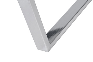 30B-85511 Стол журнальный овальный черный / хром 120*65*41см_s2