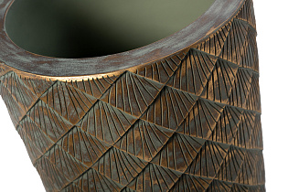 ZS1980-26 Кашпо c золотым орнаментом d32*67см_s2