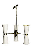 92EL-YG02125-3P Люстра потолочная латунь/матовый бел. d50*h.80см_s2