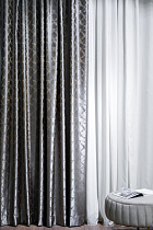 121GD-GAB1306-PORT SER Портьера TRENTO серая  275*260см_s2