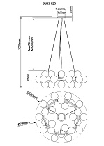 91GH-025 Лампа потолочная, латунь d.73*h.25,5 см_s2