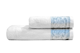 105TD-AZH7014055-POL KREM Полотенце Муза крем 70*140_s2