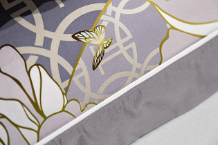 130HB-00029 Комплект наволочек сатин принт Пионы серый  70*70(2шт)_s2