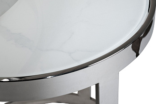 47ED-ET081S Столы журн(наб из 2шт)стекло мрам/хром d60*60/d46*50_s2