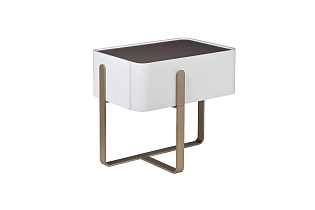 77IP-20863 Тумбочка светлая с металл. каркасом 58*40*55см_s2