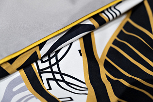 130HB-00001 Пододеяльник Тропики принт 230*210 золото/серый_s2