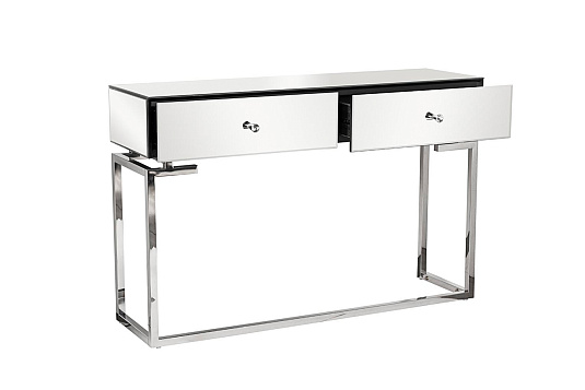 KFG075 Консоль зеркальная с двумя ящиками 120*35*77см_s2
