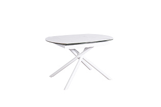 83MC-1957DT BEL Стол обеденный раскл.керам.белый 178(120)*89*77см_s2