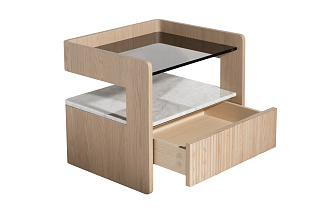 77IP-20100 Тумбочка с ящиком светлая 56*48*48см_s2