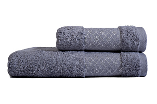 Полотенце махровое 50*90 Венера серое_s2