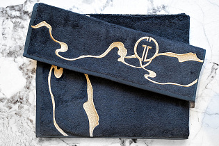 145ERT-00505 Полотенце Мелодия модал графит 50*90_s2