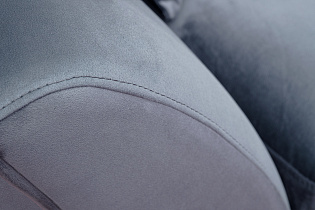 Диван Annette трехместный без мех,велюр сапфир Colt1006/хром 250*100*95_s2