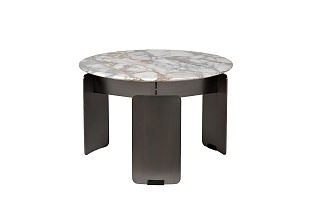 160KD-26501 Стол журнальный, мрамор Arabescato Corchia d60*40см_s2