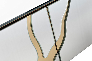 KFG197 Консоль зеркальная c золотым декором 120*42*79см_s2