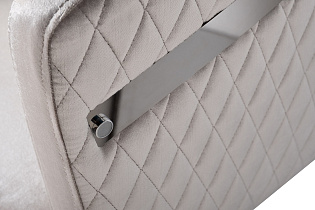 GY-08200 Cтул велюр серый/хром 67*67*80см_s2