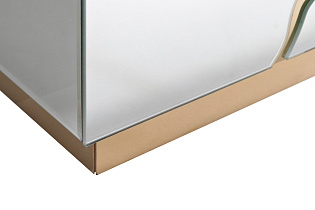 KFG198 Стол журнальный зеркальный с золотым декором 55*55*61см_s2 3 (превью)