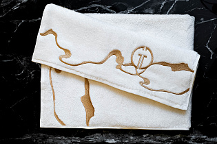 145ERT-00701 Полотенце Мелодия модал белое 70*140_s2