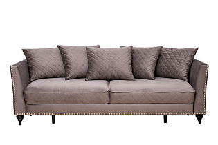 Диван Sorrento 230M трехм. раскл.,велюр сер.Colt017 230*101*86_s2