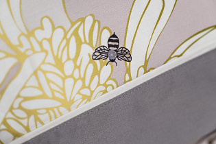 130HB-00028 Комплект наволочек сатин принт Пионы серый  50*70(2шт)_s2