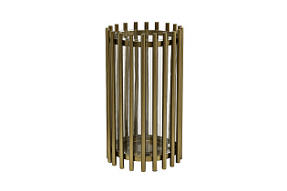 95IM-1613L Подсвечник металлический цвет золото d16*30см_s2