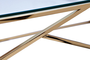 GY-CST2051214GOLD Консоль прозрачное стекло/золото30*115*78см_s2