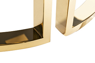 47ED-GDCT002 Стол журнальный ГардаДекор (GardaDecor) темн.стекло/зол d100*45_s2