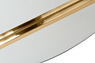 KFG096 Зеркало круглое с металл. вставками золото d80см_s2