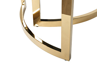 47ED-CT062GOLD Стол журнальный темн.стекло/золото d90*45см_s2