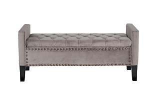 Alice BG Банкетка открывающаяся велюр бежевый 127*50*56см_s2