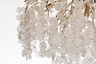 86-9018/800 Люстра Tenera круглая шампань d80*h40см_s2