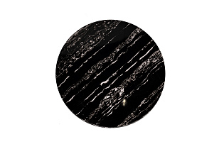 30B-85521 Стол журнальный круглый черный / хром d60*48cм_s2