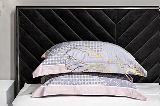 130HB-00212 Комплект наволочек сатин принт Пионы розовый  50*70(2шт)_s2