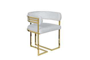 GY-8504STUL-SVSER Стул велюр светло-серый/золото 60*55*73см_s2