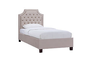 N-BS2022-90 CR Кровать велюр крем-брюле 213*103*126см_s2