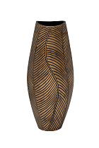 ZS2104-21 Кашпо коричневое с золотом d22*54см_s2