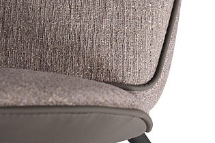 30C-DX-1913 BGE Стул серая рогожка 57*66*85 см, спинка экокожа_s2