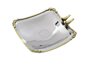 95IM-0072 Блюдо квадратное на ножках 