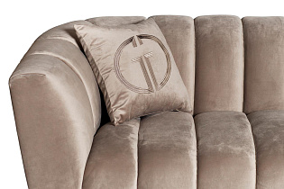 ZW-81103 GRE Диван трехместный велюр серый 243*95*74см_s2