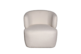 87YY-24042 Кресло Тироло (Tirolo) букле белое 73*79*76см_s2