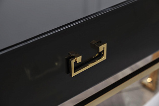 KFG058 Консоль черная 2 ящика  120*42*77см_s2