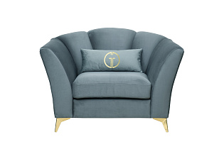 Кресло Annette велюр бирюзовый Colt1004 130*100*92см_s2