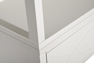 151SV-000016 Шкаф-витрина открытый бежевый 100*128*40см_s2